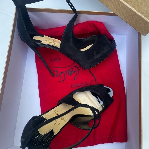 Christian Louboutin ROSIE 120 VEAU VELOURS PAT Heels - Picture 6 of 16